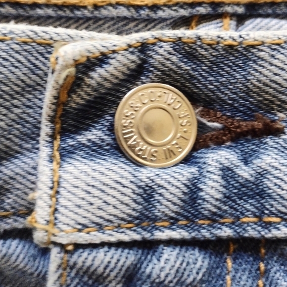 Levi's 505 Straight Leg Denim Jeans Sz 38 - Picture 4 of 11